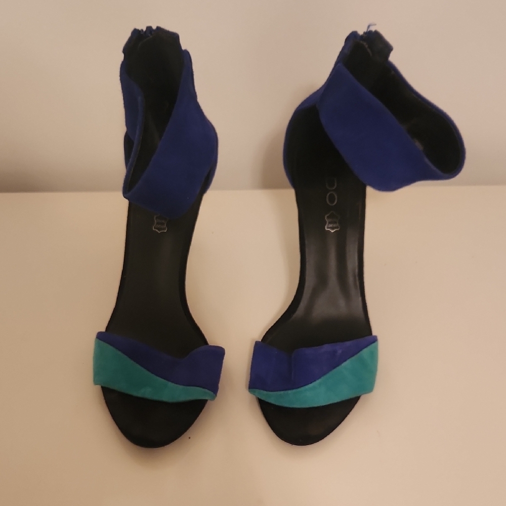 Blue and Teal Women's Sandals